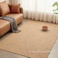 Tapis de jute en fibre naturelle de couleur naturelle Carpets